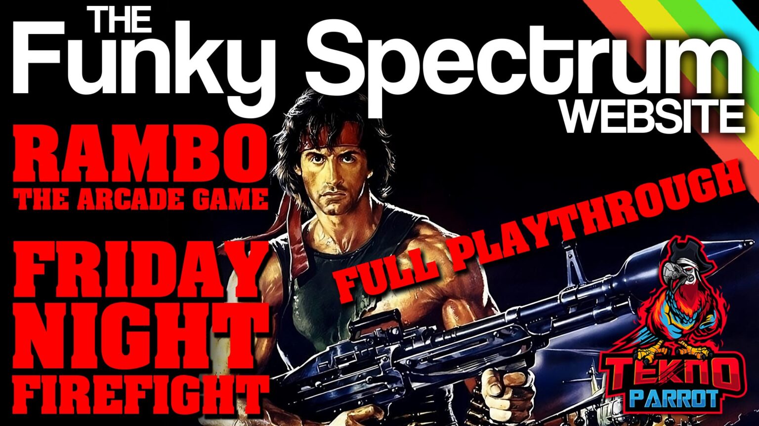 Rambo: The arcade game full playthrough – FunkySpectrum
